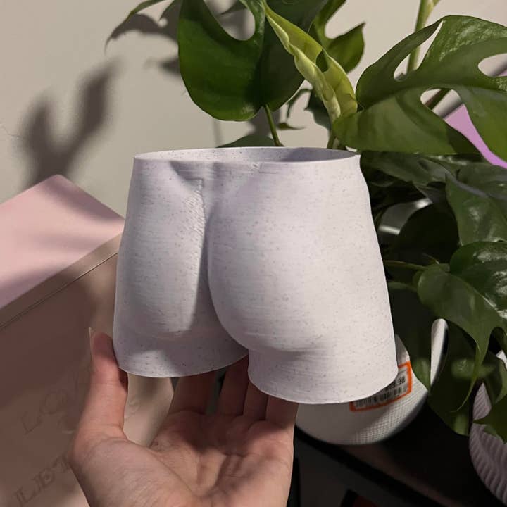 Peachy Pilea - Wholesale Plant Pot - Muscle Daddy Butt Planter | More Sizes + Colors Available