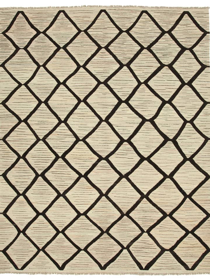 Tapis de zone contemporain beige 8x10 - 26692 pour la vente par RUG N CARPET