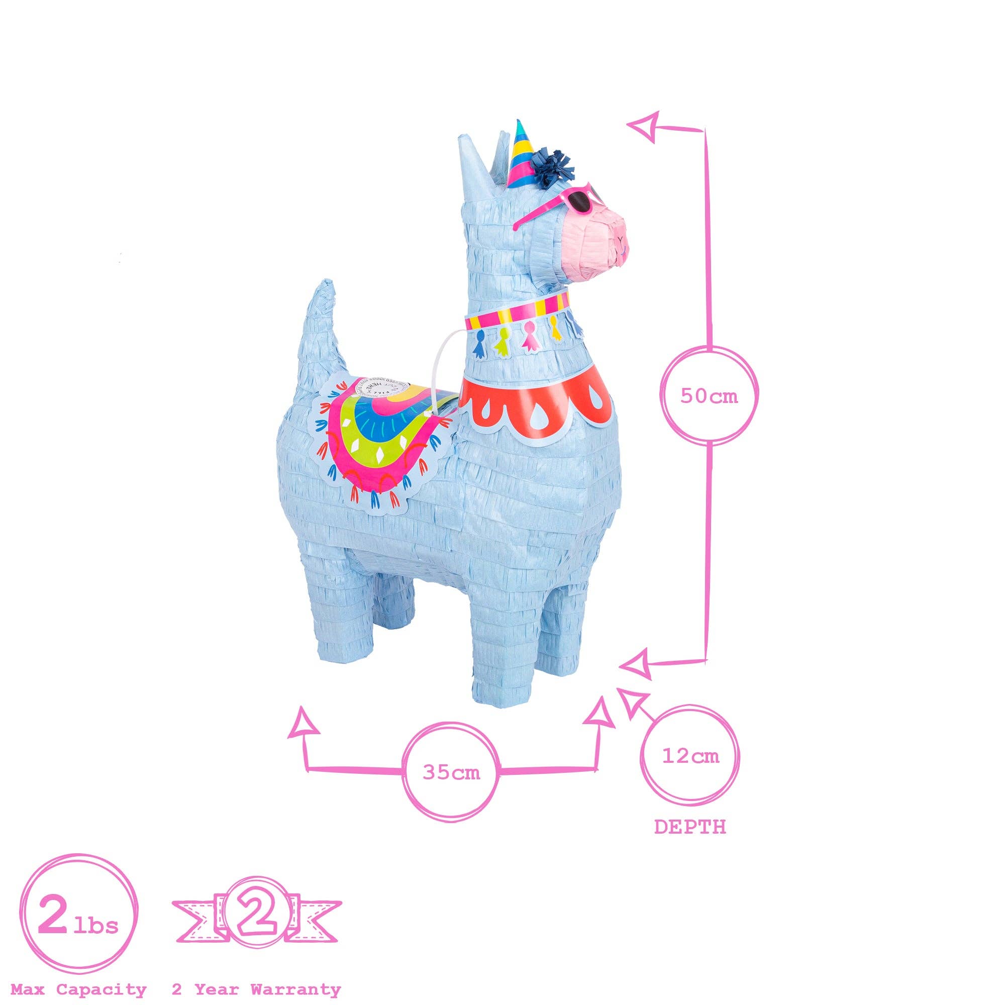 Rinkit Ltd – wholesale Party gift – 2pc Llama Pinata Set with Blindfold - By Fax Potato4