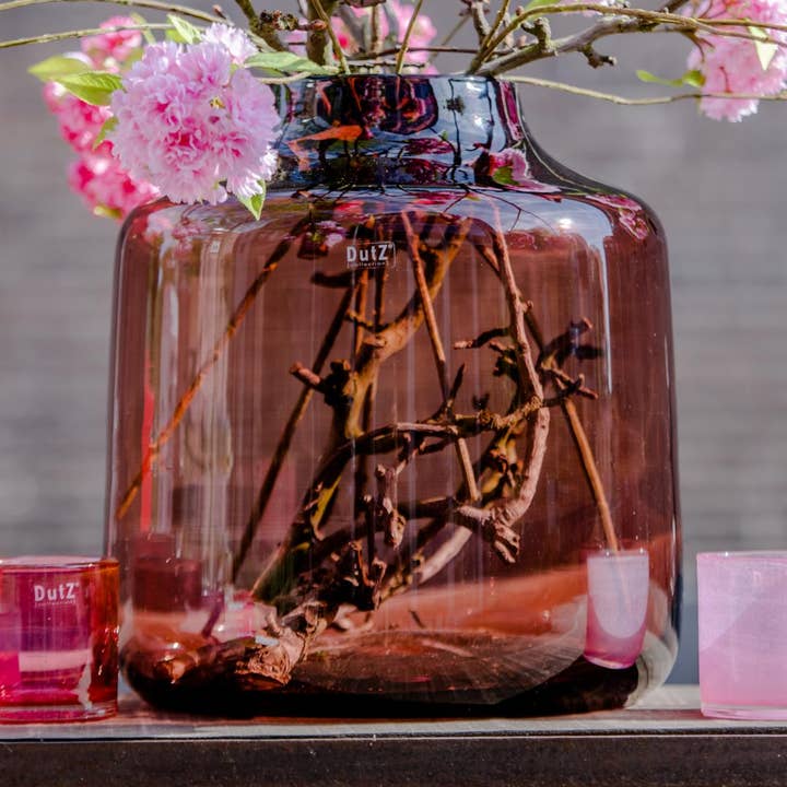 VASE TISZA - BURGUNDY Colour by DutZ for wholesale by DutZ Collection @ Lowlands Design