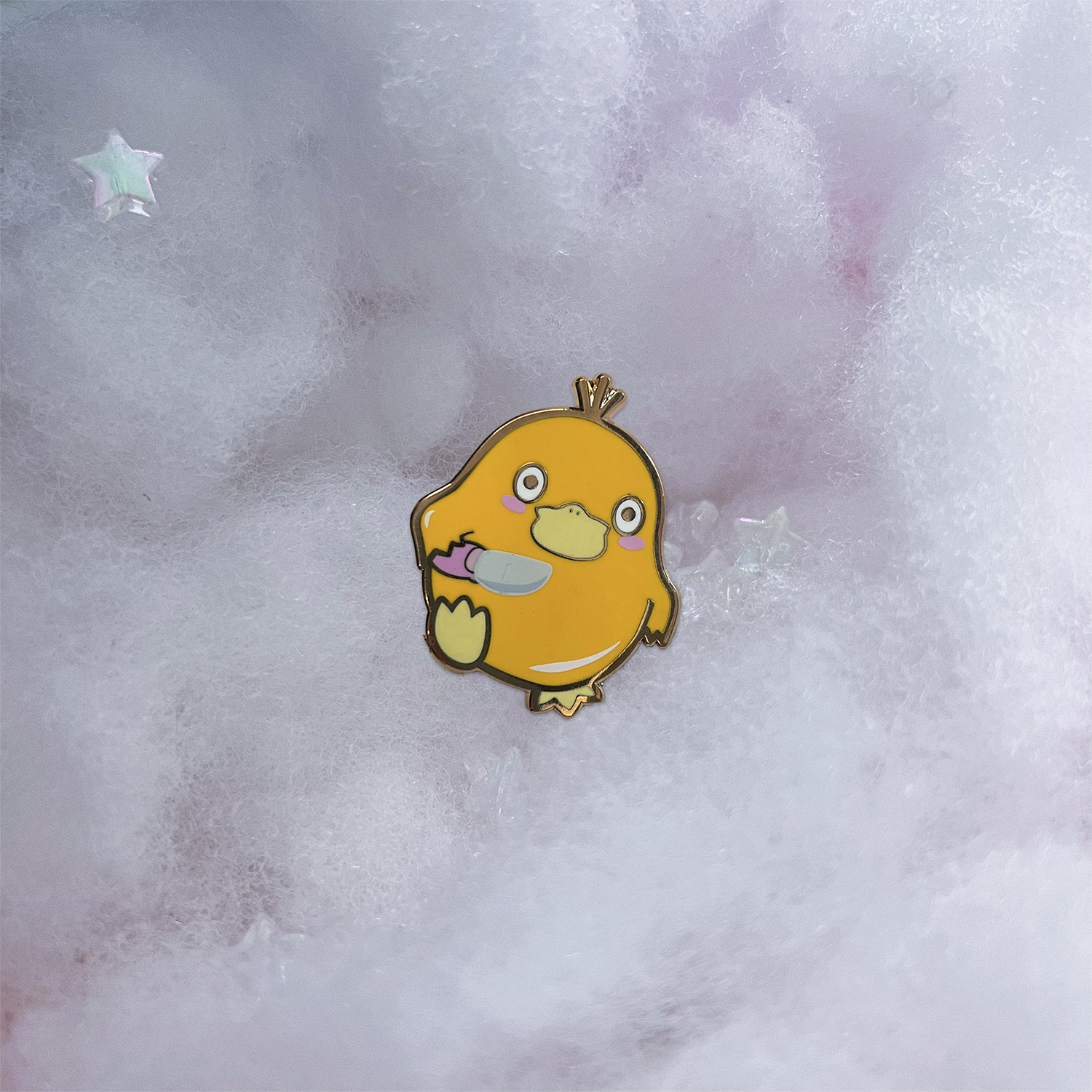 Usagi x Usagi, LLC - Wholesale Lapel Pin/Button - DUCKY WITH KNIFE ENAMEL PIN3