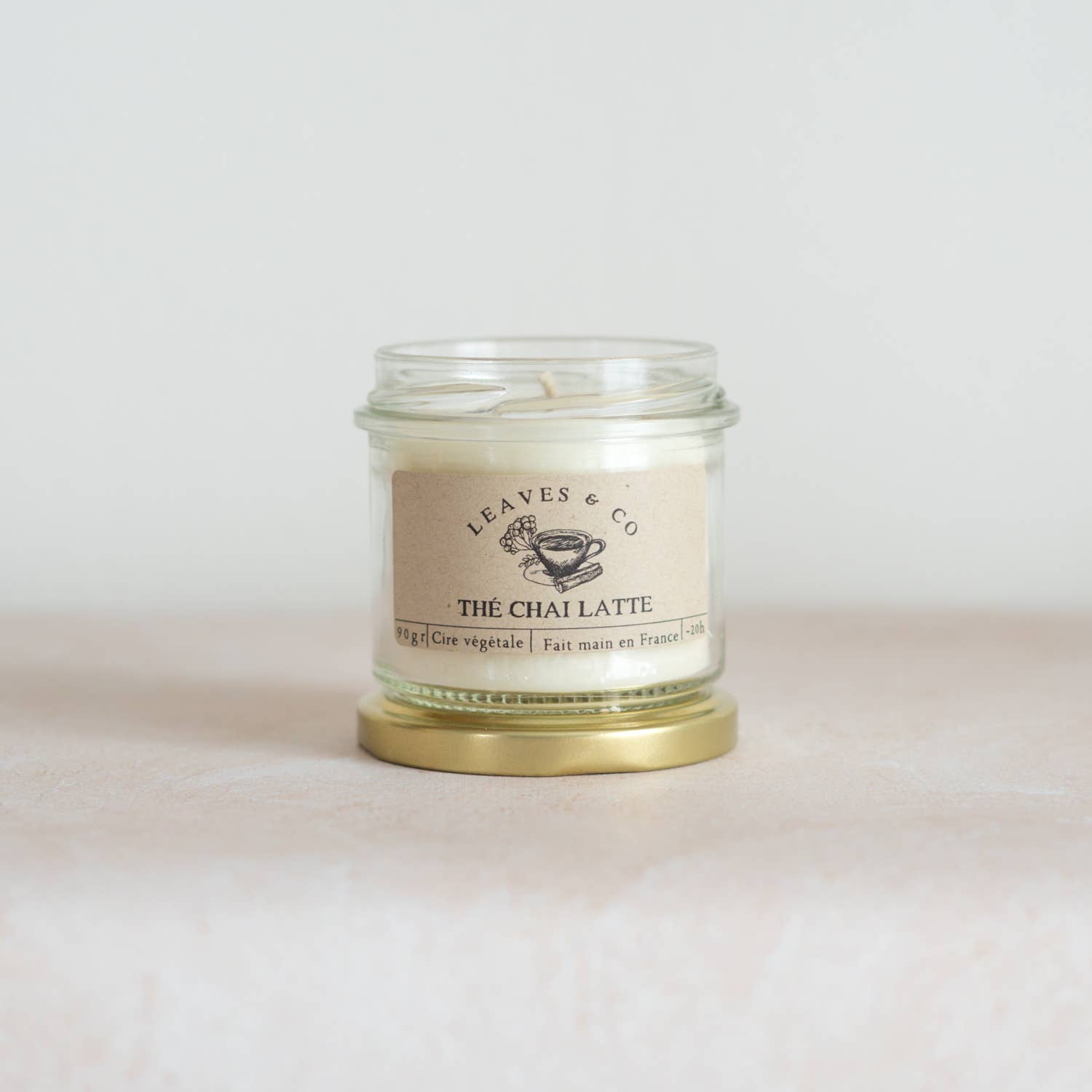 Leaves & Co - Vente Bougie en bocal - The Chai Latte Bougie Parfumée Pot De Saison4