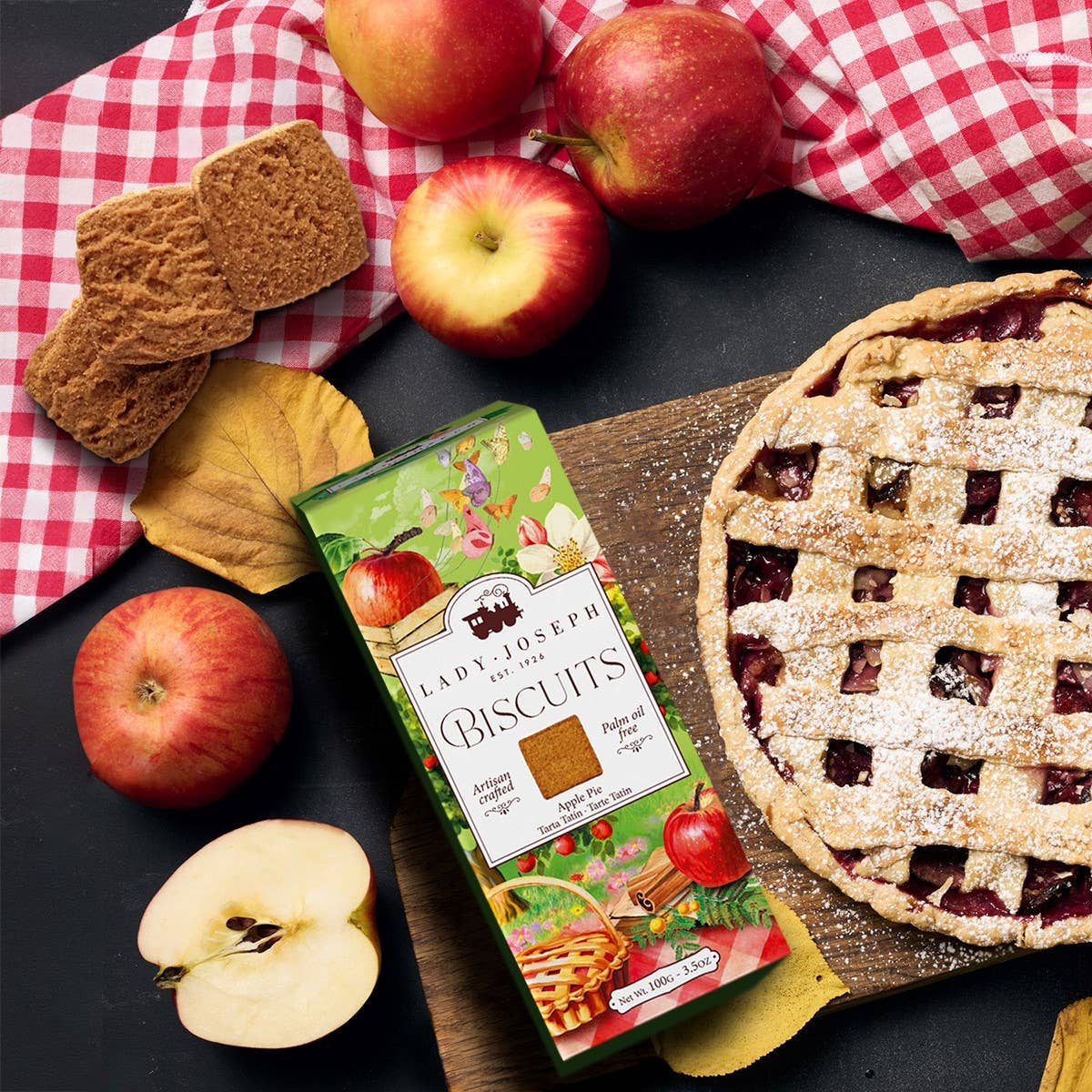 Lady Joseph - Vendita all'ingrosso Biscotti - Biscotti artigianali vegani alla mela e cannella2
