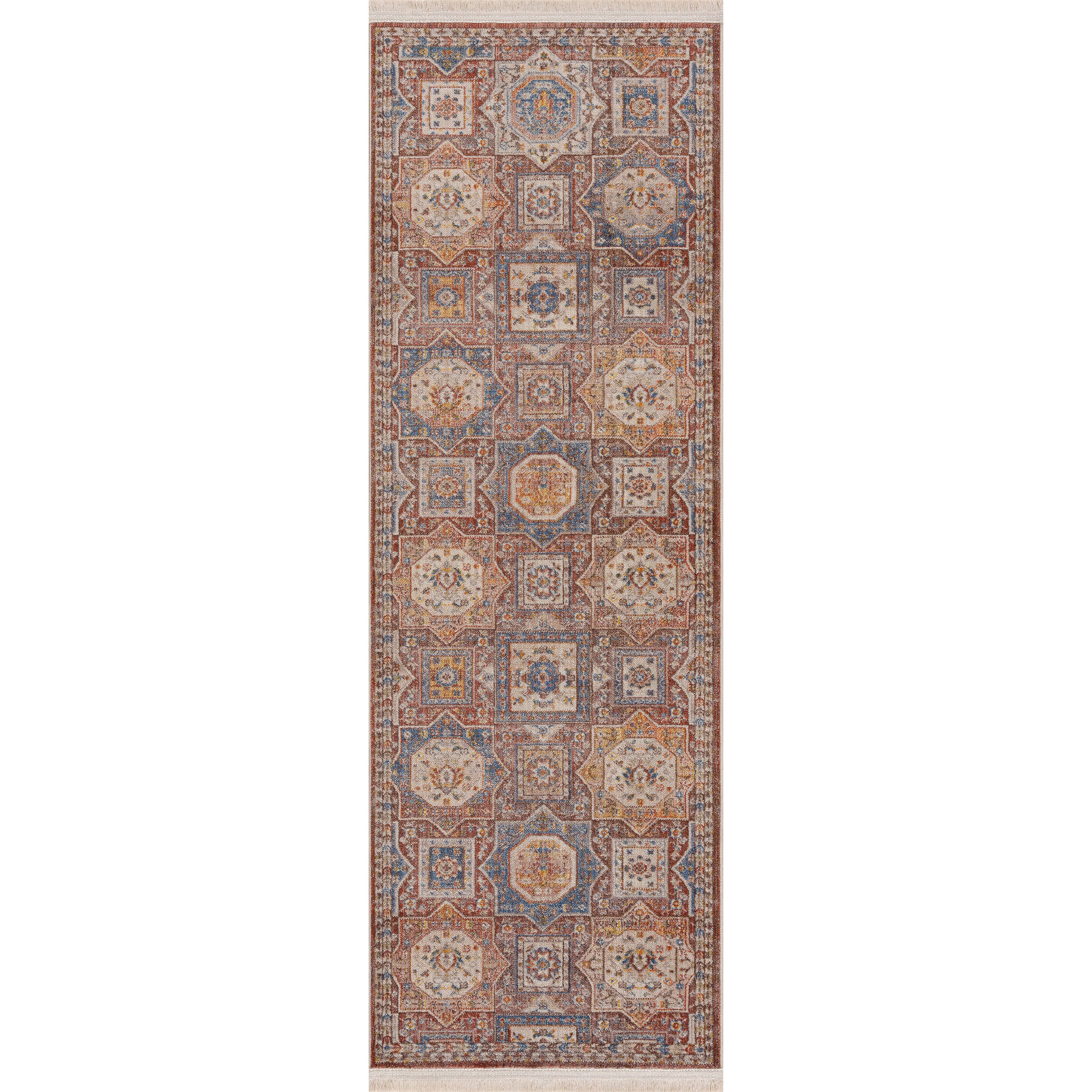 LR Home - Wholesale Area Rug - Rustic Southwestern Floral Medallion Area Rug1