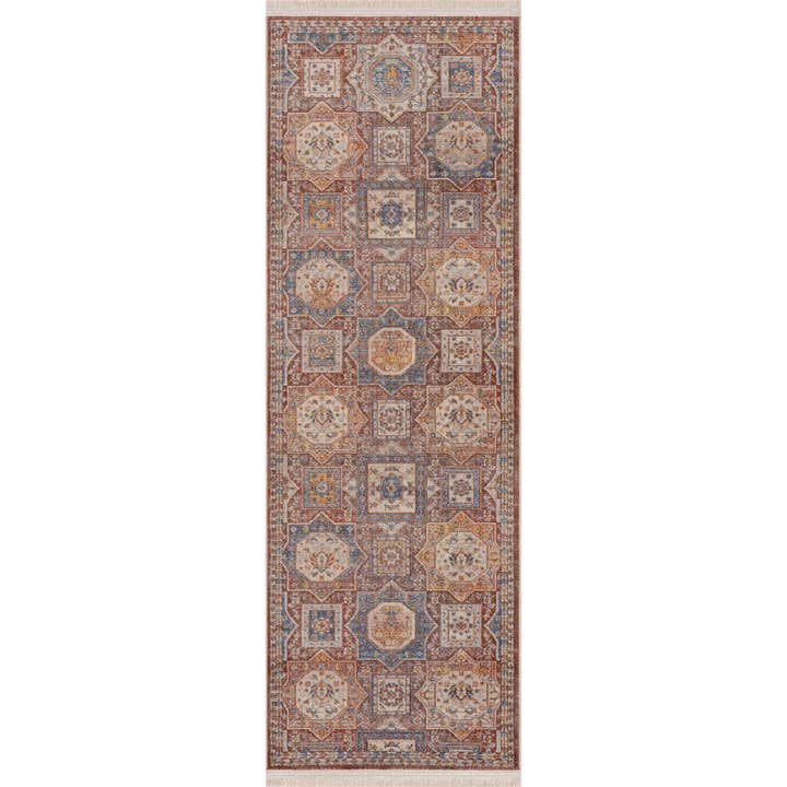 LR Home - Wholesale Area Rug - Rustic Southwestern Floral Medallion Area Rug1