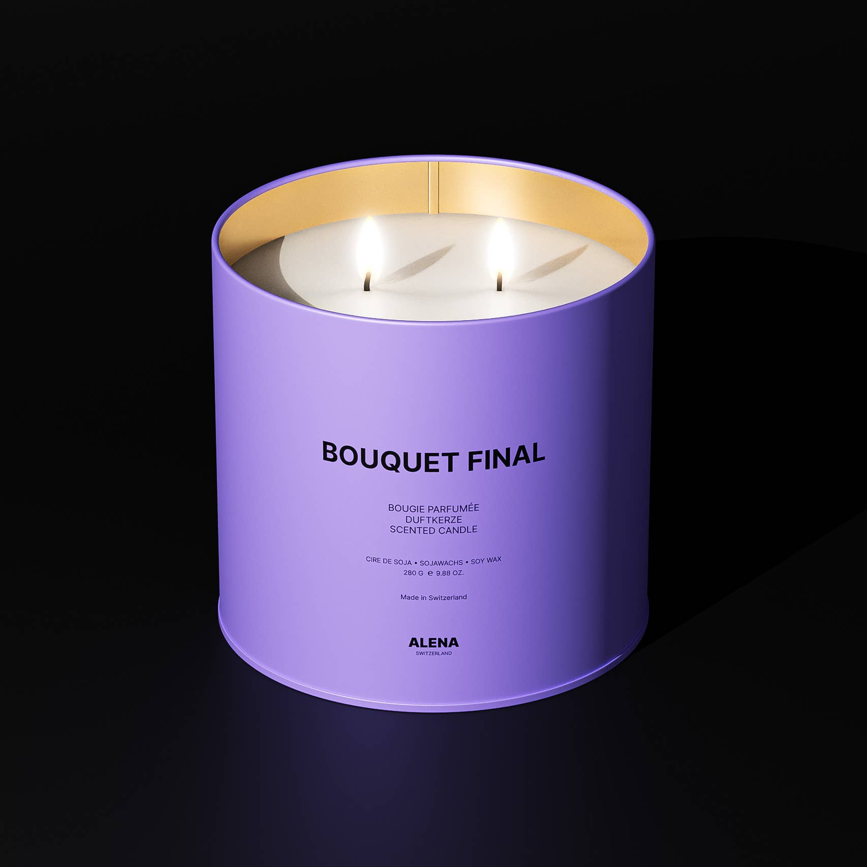 ALENA SWITZERLAND - Vente Bougie en bocal - Bougie Parfumée Bouquet Final – 280 g3
