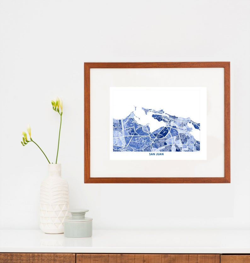 Juanita's Adventures - Wholesale Art Print - Juanitas San Juan Map Print2