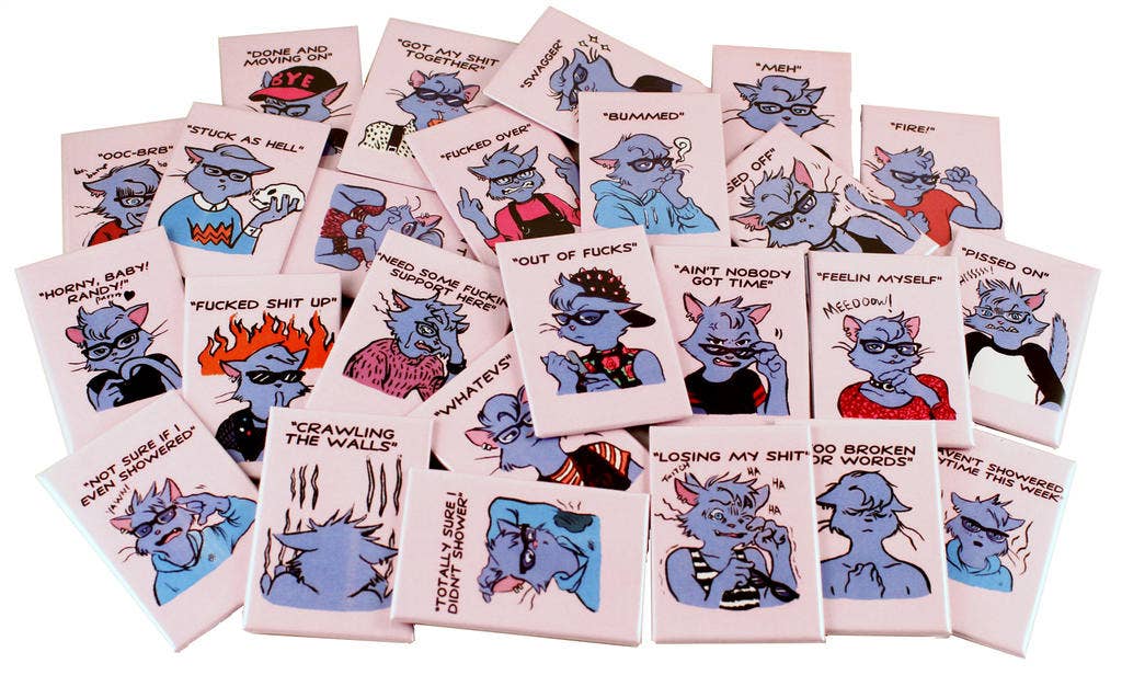 Microcosm Publishing & Distribution - Wholesale Magnet - Done & Moving On (River Katz Magnet)2