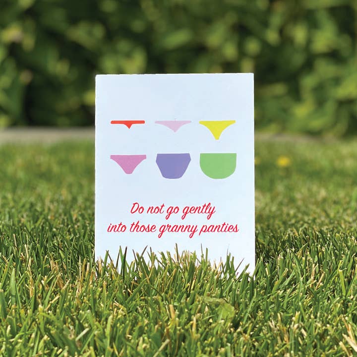 xou - Wholesale Everyday Greeting Card - Granny Panties Card1