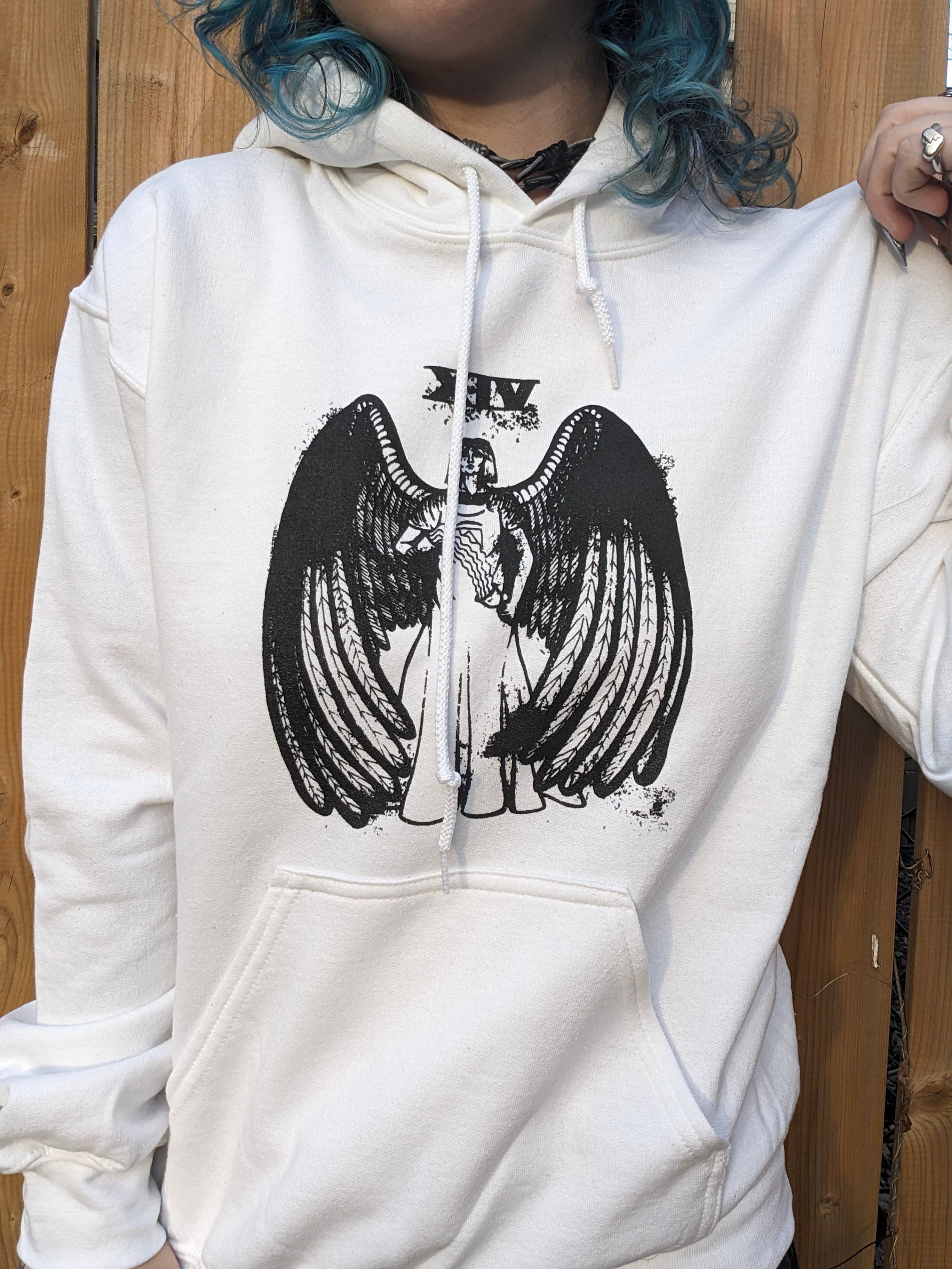 RaccoonGuts - Wholesale Hoodie - Women's - Temperance Gothic Alt Tarot Printed Pullover Hoodie3