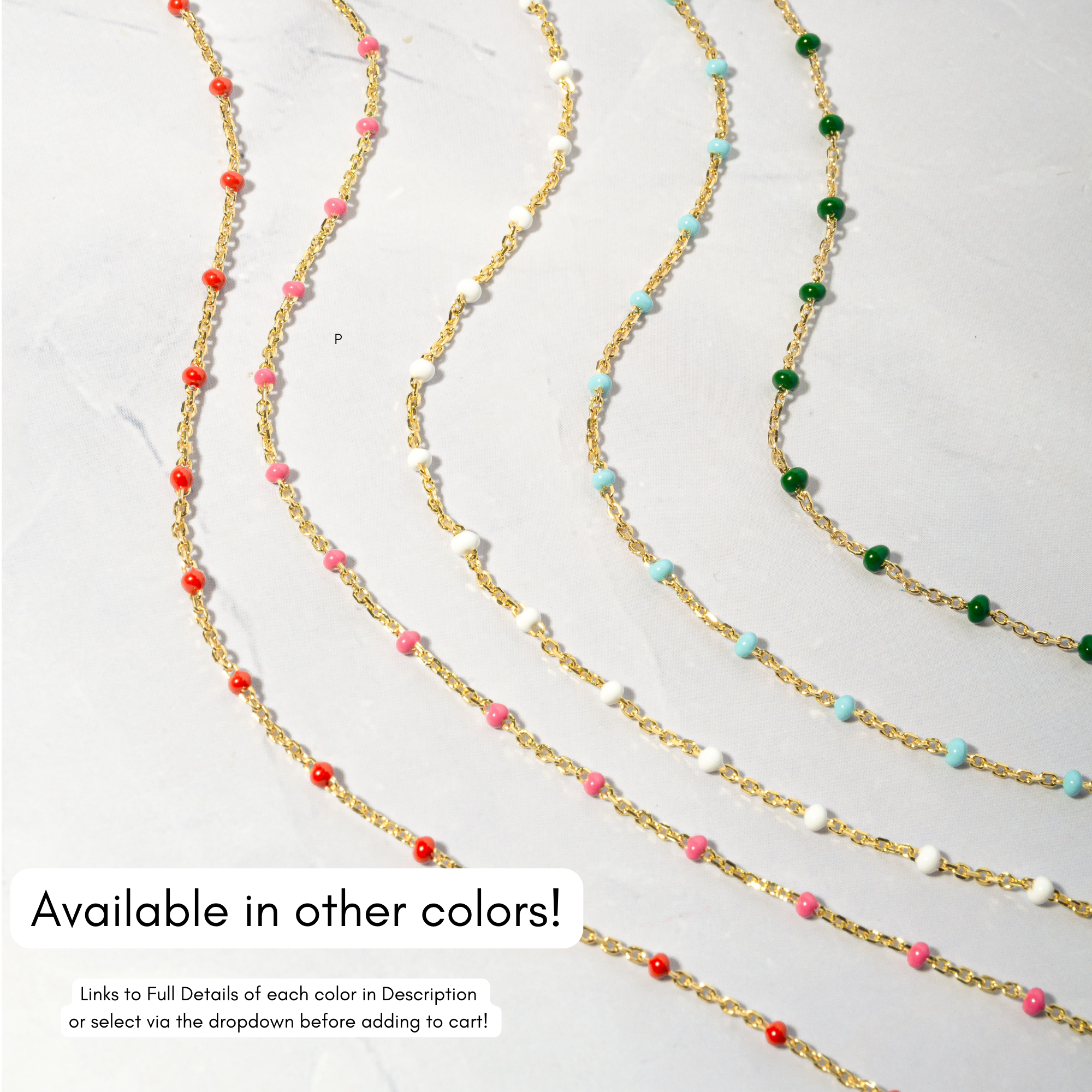 Sami Jewels - Wholesale Beaded/Pearl Necklace - Cream Enamel Beaded Necklace2