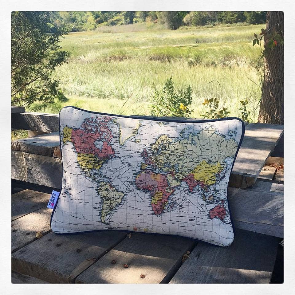 Not for Navigation - Wholesale Throw/Decorative Pillow - Decorative Canvas Pillow - Custom Location Nautical Chart16