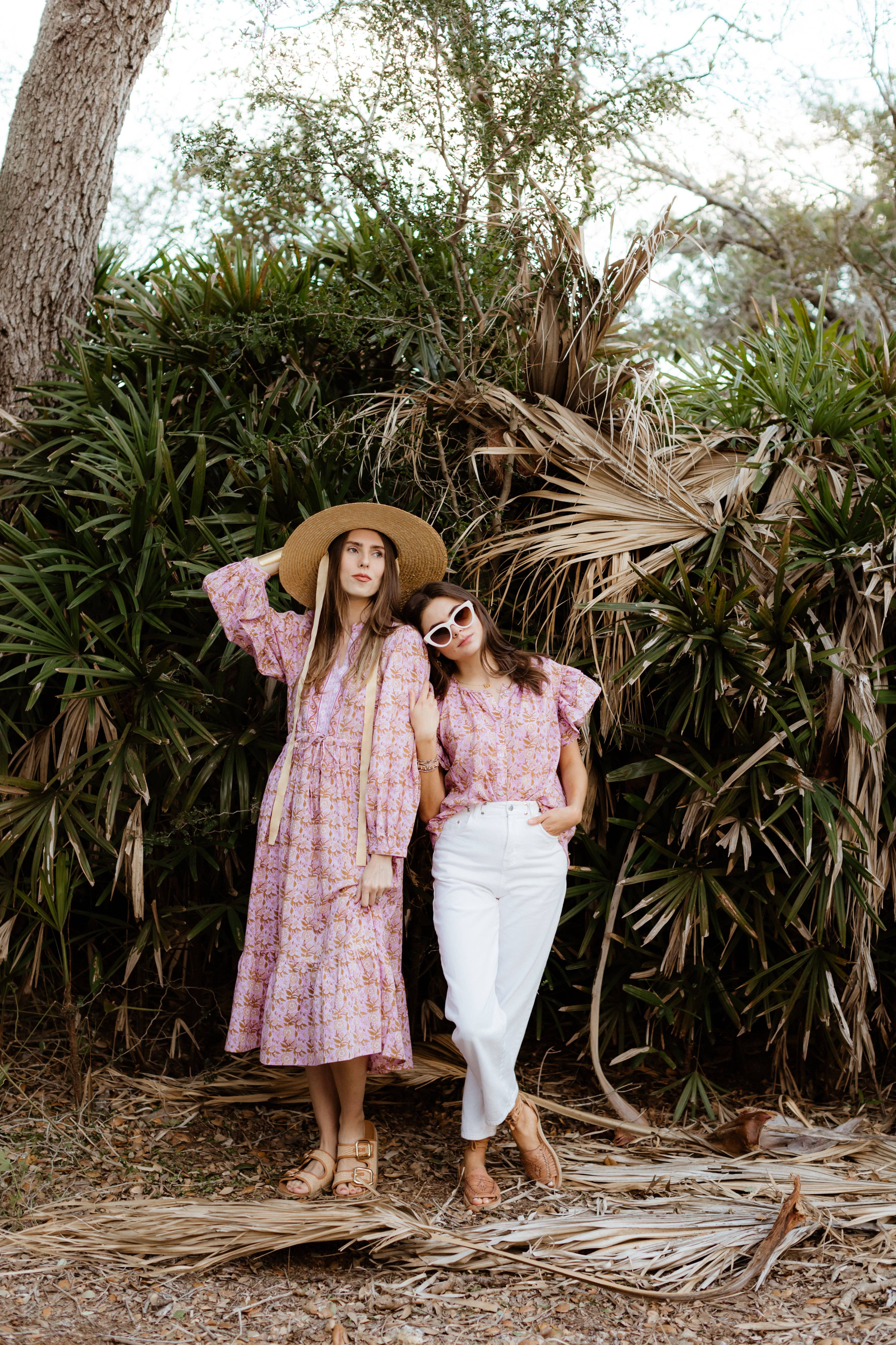 Morning Wildflower & Co – wholesale Blouse – Women’s – Riviera Top | Rose Botanicals3