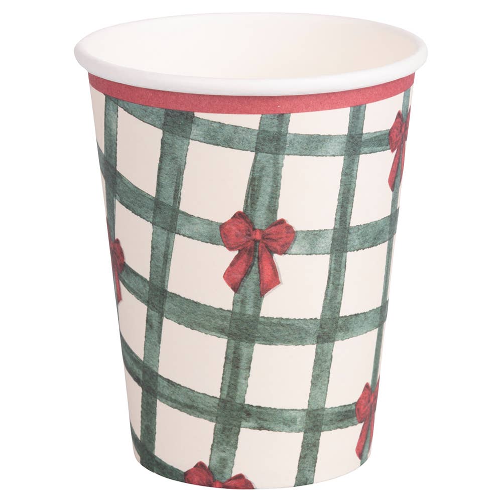 VdE Tivoli 1996 - Wholesale Ornament Set - XMAS FIOCCHI SET 18 PAPER CUPS 3ASS 250ML3