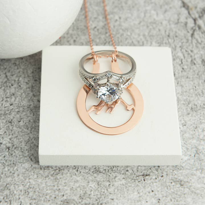 Mountain Ring Holder Necklace for wholesale by Gowa Design