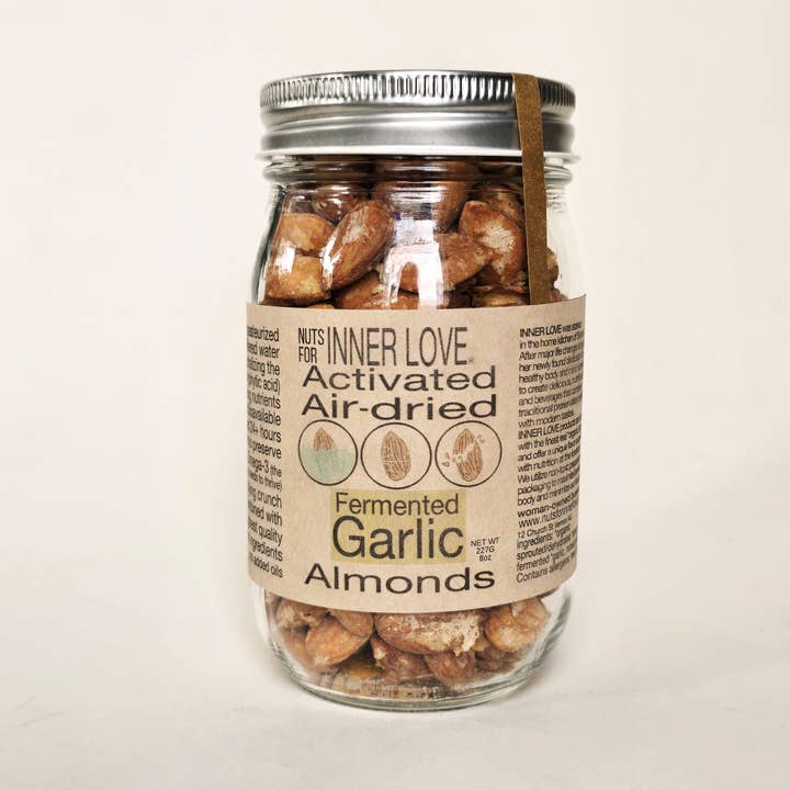 Fermented Garlic Almonds for wholesale by Nuts for INNER LOVE