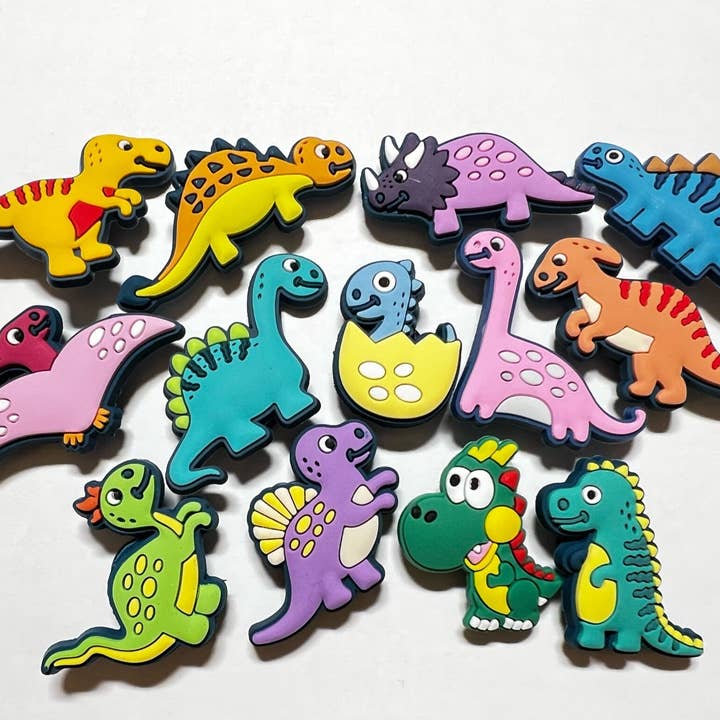 JuliesDecal - Wholesale Shoe Accessories - Pick your own Cartoon Dinosaurs shoe charms