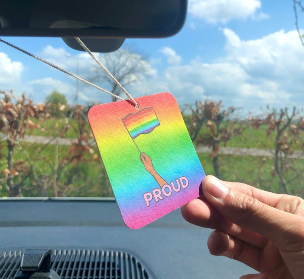 Studio Soph (We Pay Your Import Fees - We Ship DDP) – Engroshandel Luftfrisker til bilen – unisex – Luftfrisker med stolt LGBTQ regnbuegradientflag3