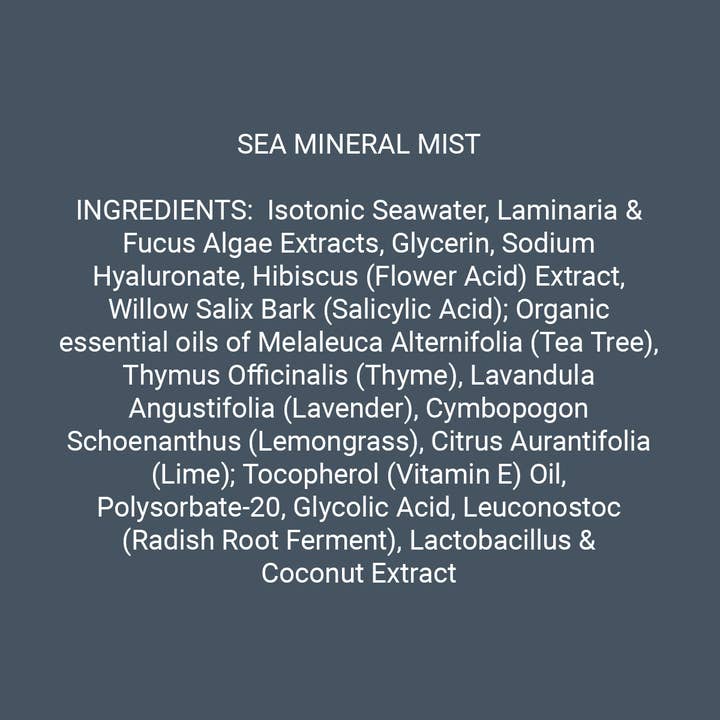 Spa Technologies - Wholesale Face & Body Mist/Water - Sea Mineral Mist4