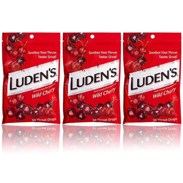 Shop The King - Wholesale Lozenges/Cough Drops - Ludens Cherry Peg Bag Single Bag1