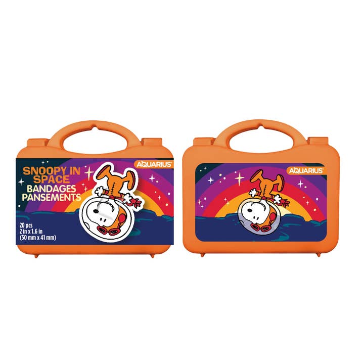 Peanuts Snoopy in Space Adhesive Bandages (PDQ) for wholesale by AQUARIUS, GAMAGO, ICUP, & ROCK SAWS by NMR Brands