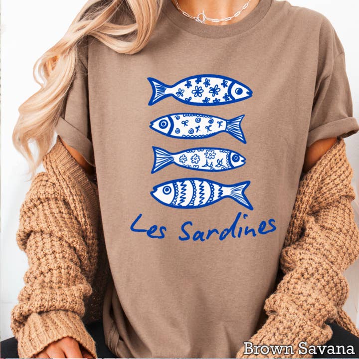 Shoppe SHC - Wholesale T-Shirt (Graphic) - Women's - Les Sardines Coastal Women’s Graphic Tee | Gildan28