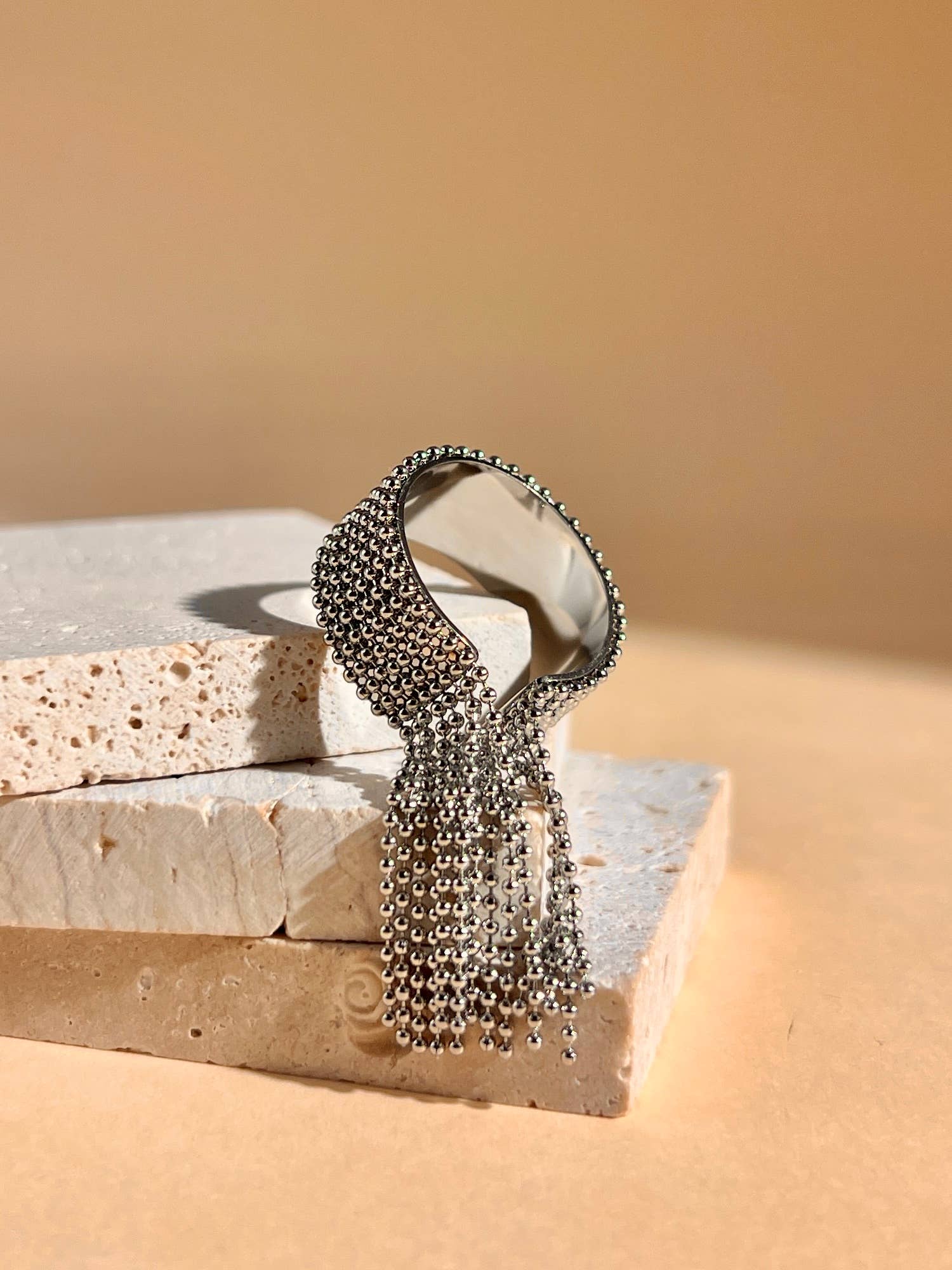 COSMOS - Wholesale Chain Ring - Bohemian Chic Chain Stainless Steel Adjustable Ring2