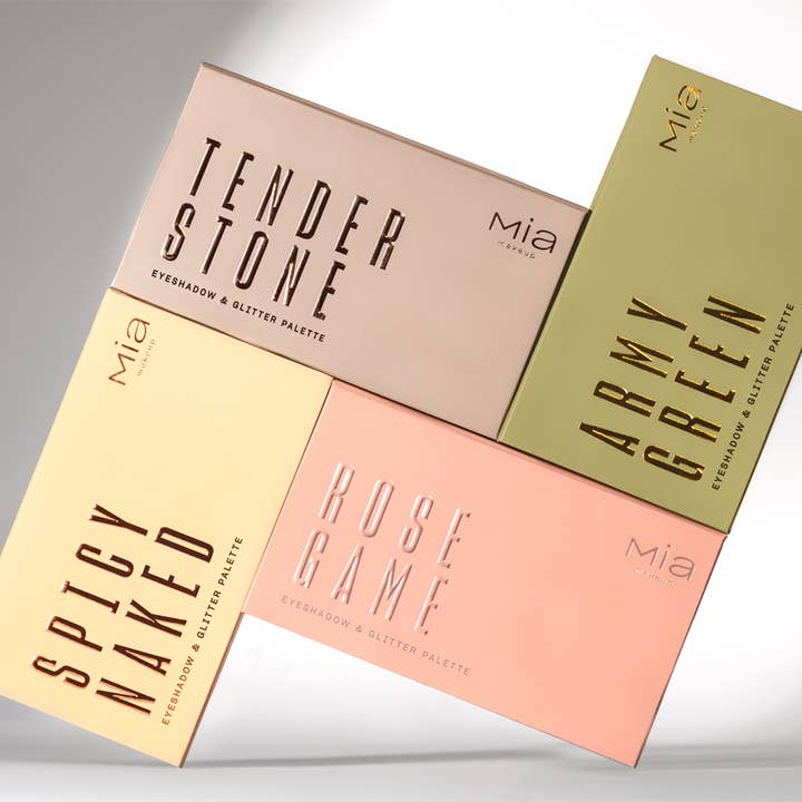 MIA COSMETICS SRL – Engroshandel Øjenskyggepalette – Tender Stone øjenskyggepalette4