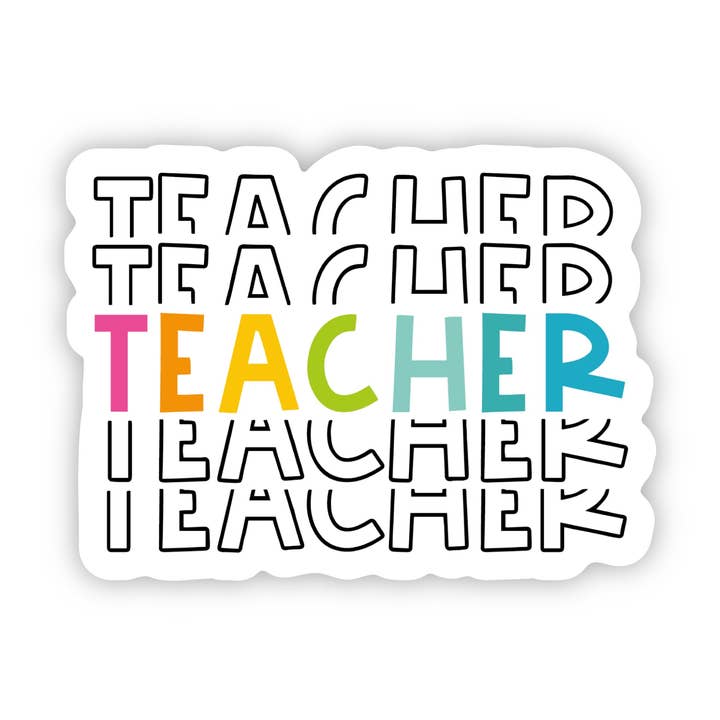 Stacking Teacher Sticker for wholesale by A Touch of Whimsy Designs