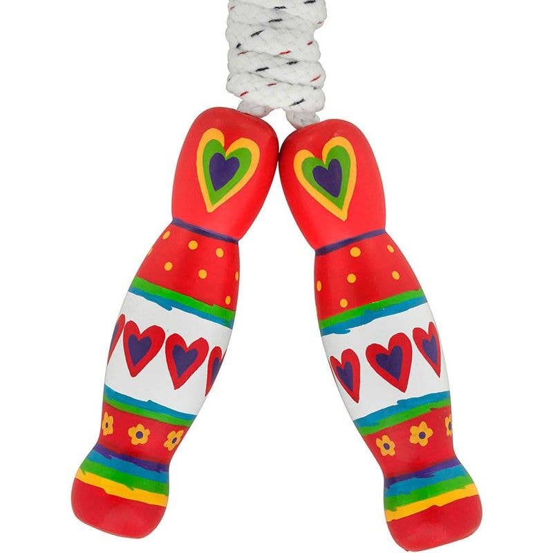 Lanka Kade Fairtrade - Wholesale Classic Toy - Kids - Red Heart Skipping Rope0
