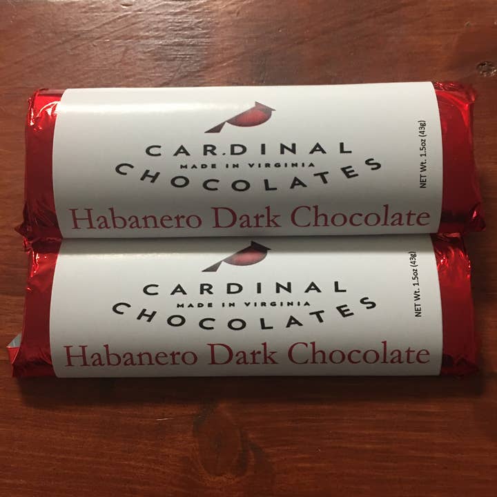 Cardinal Chocolates - Wholesale Chocolate Bar - Logo Bar - Habanero Dark Chocolate Bar0