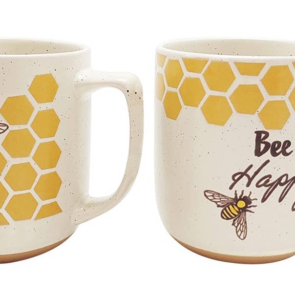 BUSY BEE 16OZ MUG, 2 ASST for wholesale by Blue Sky Clayworks