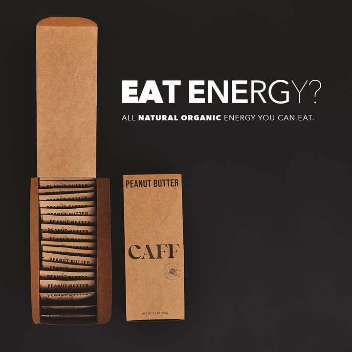 CAFF Energy - Wholesale Snack Bar - CAFF Energy Bite - Peanut Butter (20 Bites)2