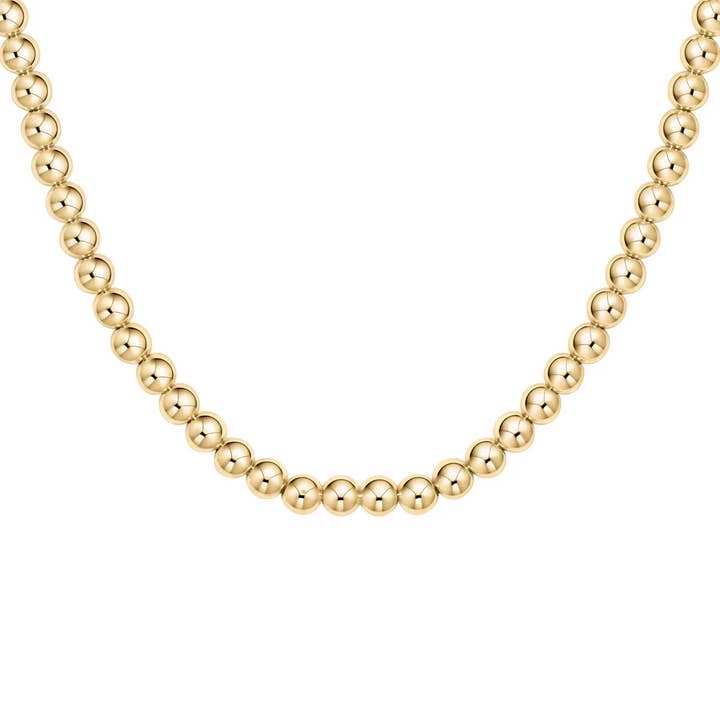 Classic 5MM | Gold Filled Beaded Necklace for wholesale by bara boheme