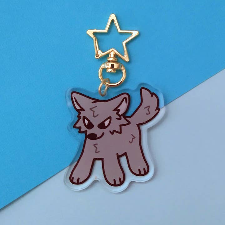 Wolf Puppy Keychain for wholesale by crowlines