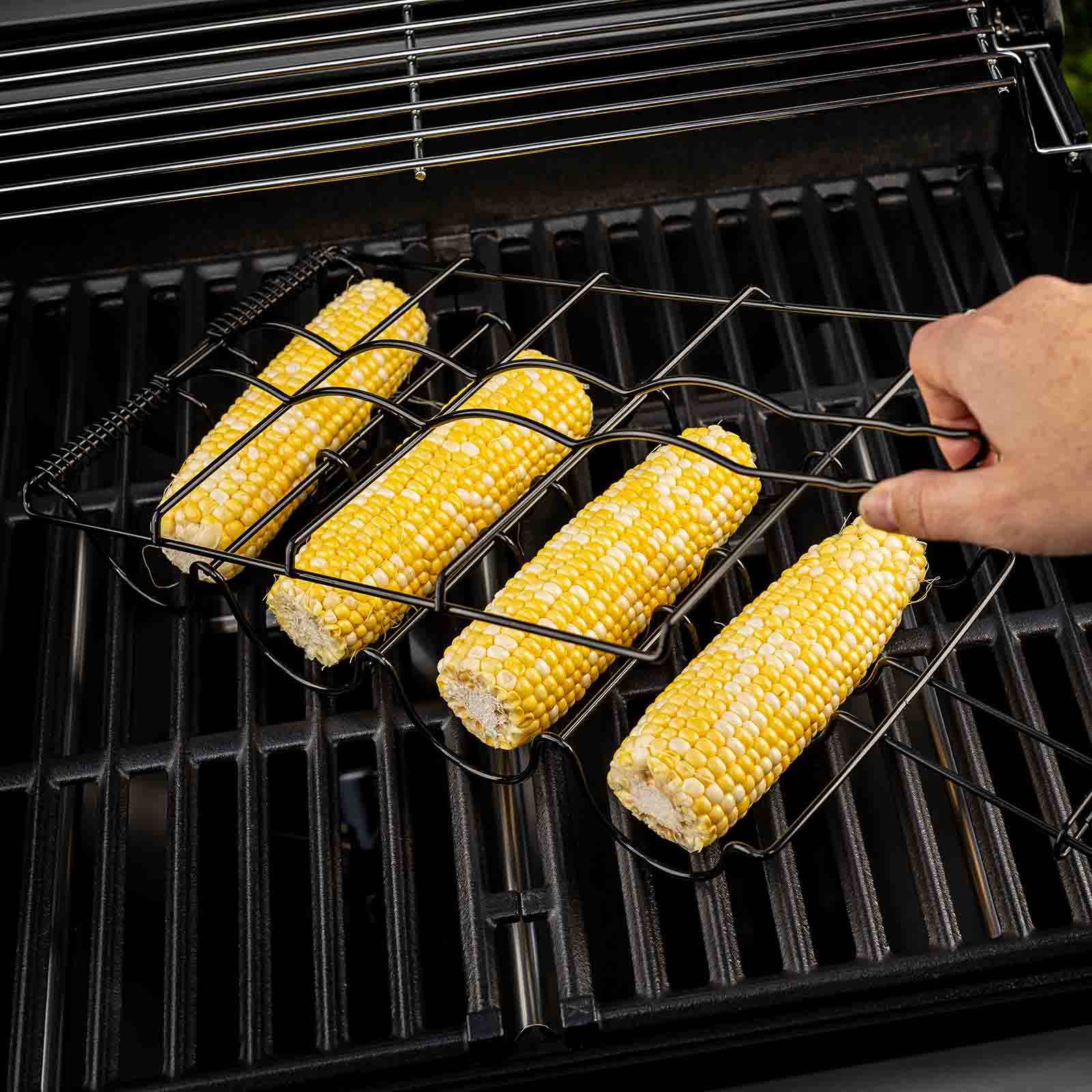 TableCraft Products Company - Wholesale Outdoor Grill Tools - Corn Holder Grilling Basket with Handle6