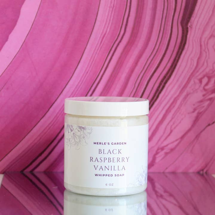 Merle's Garden - Wholesale Whipped Soap - Black Raspberry Vanilla Whipped Soap