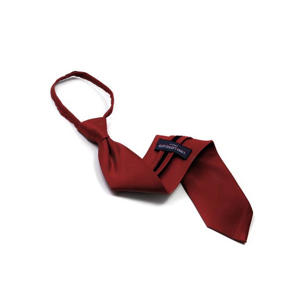 Selini New York - Wholesale Necktie - Men's - Poly Solid Zipper Tie9