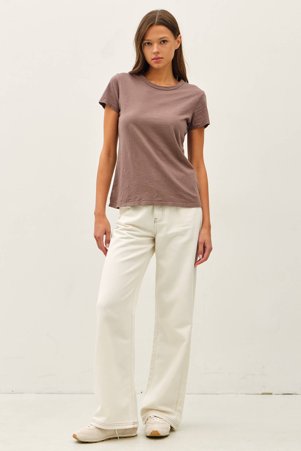 Be Cool - Wholesale T-Shirt - Women's - NEW COLOR-GARMENT DYED COTTON SLUB TEE11