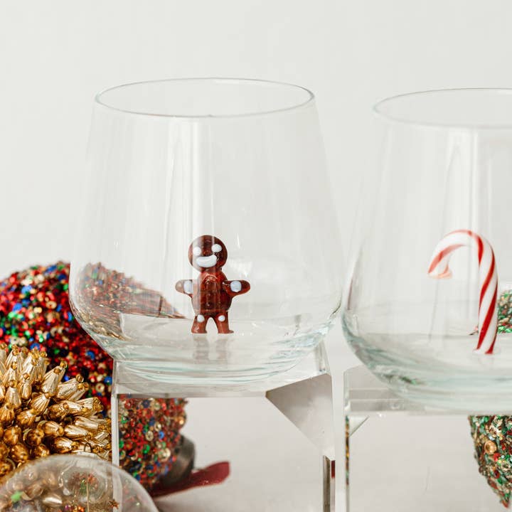 MINIZOOUSA - Wholesale Drinking Glass/Cup - Christmas Figurine Glassware Set II (6 pcs)7