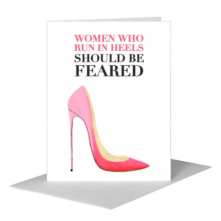 Heel, Greeting Card (#8614J) for wholesale by Printed Canvas