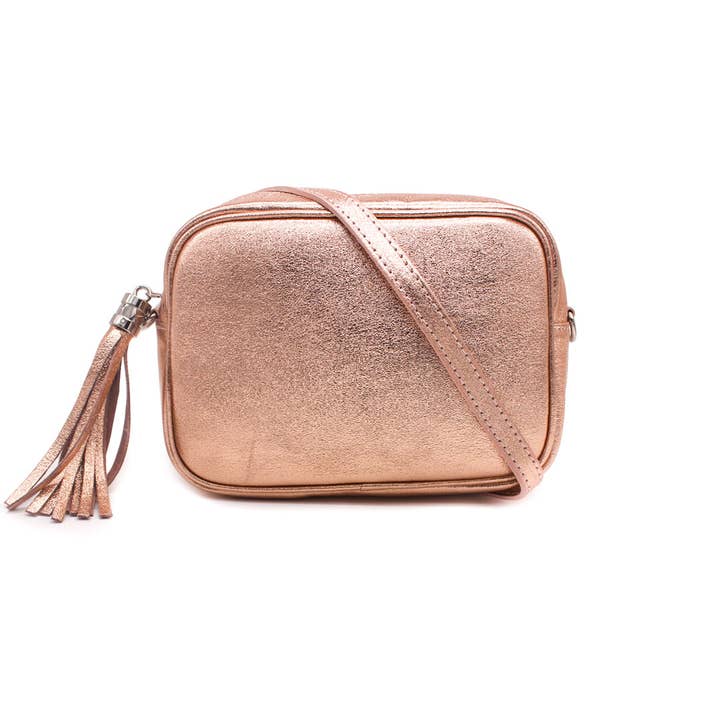 Ellas Trading - Wholesale Crossbody Bag - Women's - Italian Leather Camera Crossbody Bag with Tassel Charm33