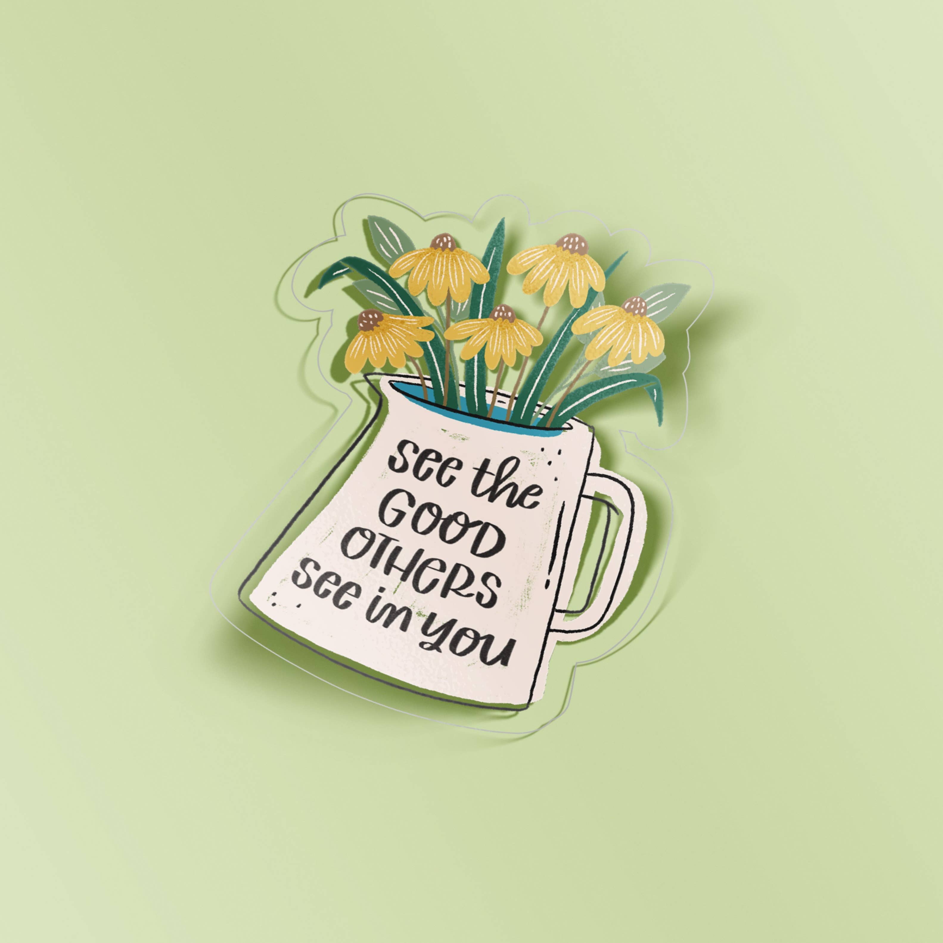 Occasionalish - Vente Autocollant - Autocollant transparent pour voir les bons autres, voir en toi1