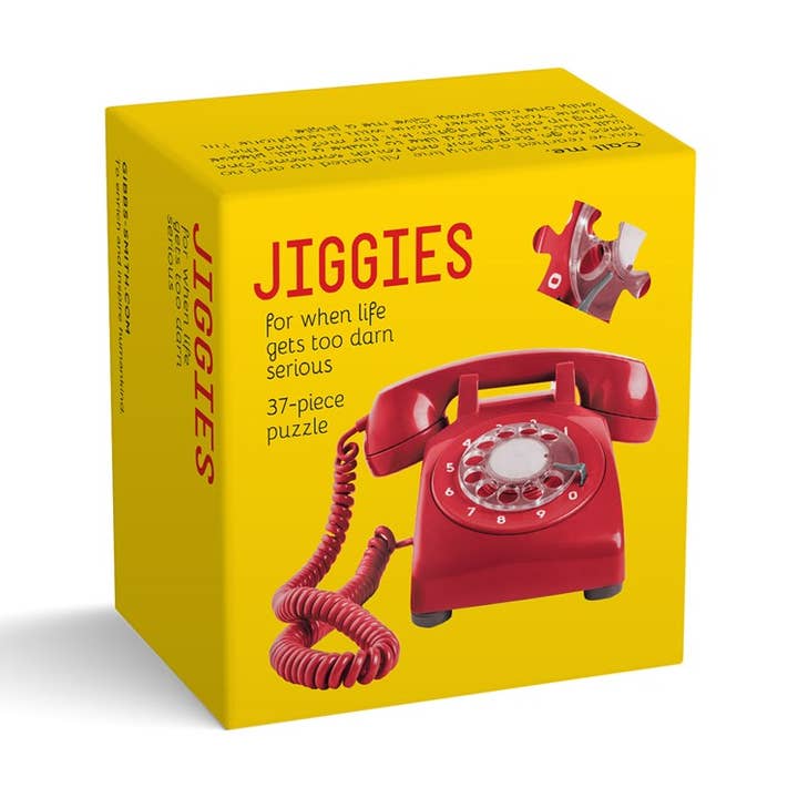 Gibbs Smith - Wholesale Puzzle - Adult - Telephone - Call Me Jiggie Puzzle 37 Piece0