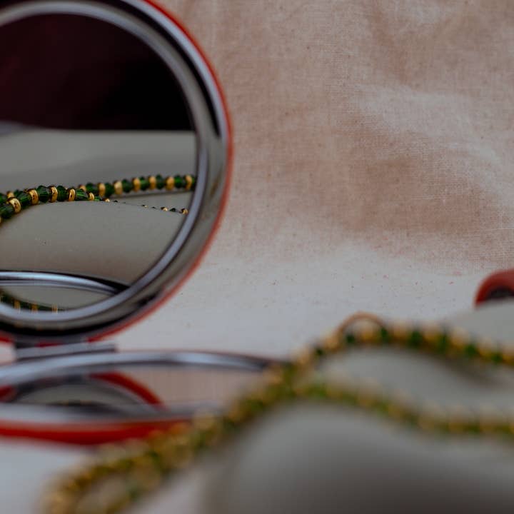 Aida Crystal & 24k Gold Plated Necklace for wholesale by The Eighth Hour Studio