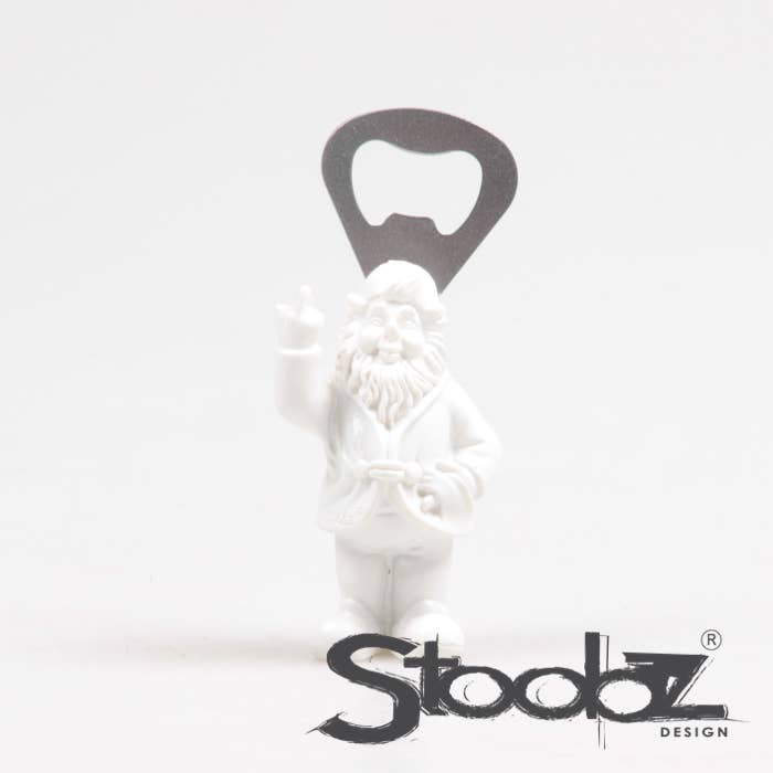 Imhof & Stevens BV - Wholesale Bottle/Wine Opener - BOTTLE OPENER GNOME STANDING 4 CLR ASS B/W/G/Y 8 CM2