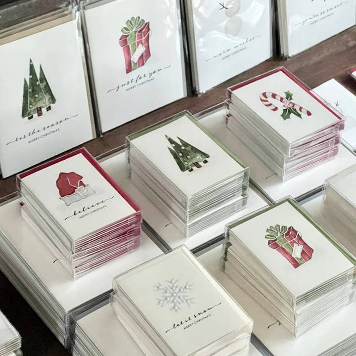 2025 CARVED Christmas Card Package for wholesale by Originals Paper Art