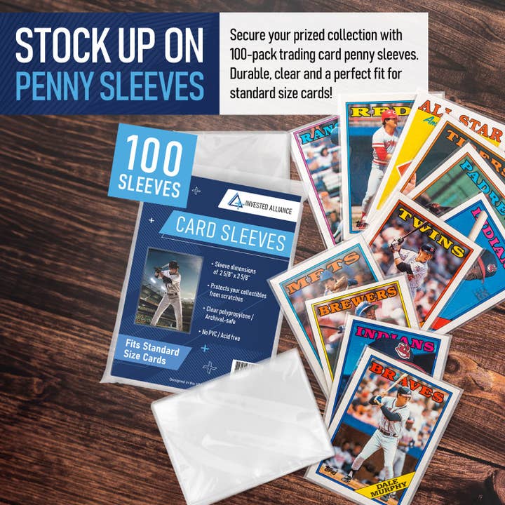 Invested Alliance LLC – wholesale Playing cards – 100 Pack - Standard Size Penny Sleeves