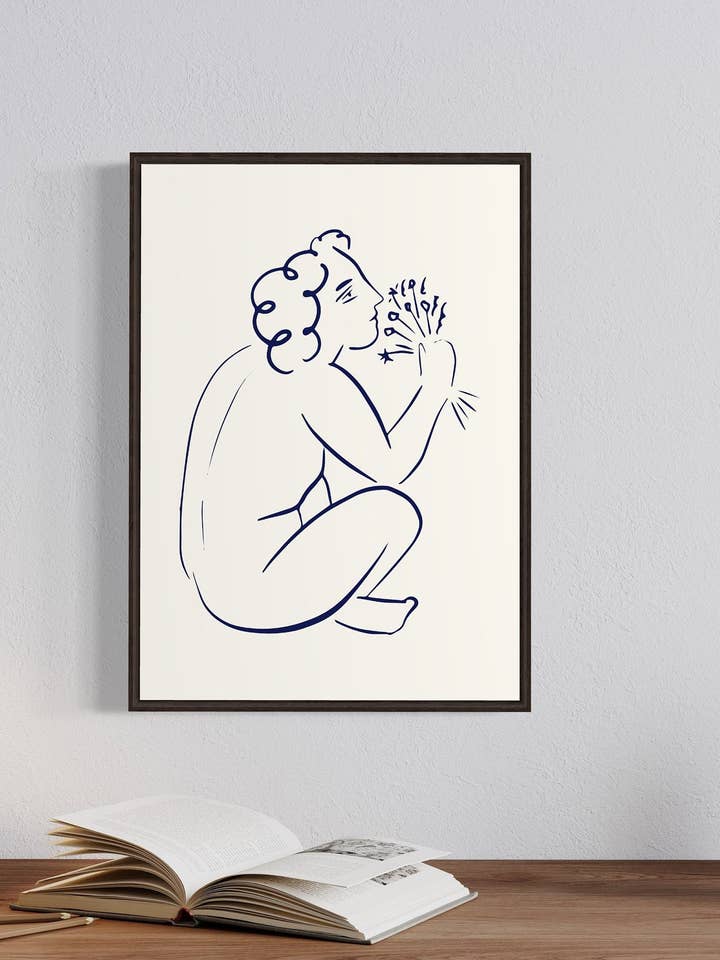 Les Fleurs' - Impresión artística de Gabrielle Dalsan. A4, A3, A2, obra de arte, póster, arte de pared, regalo del día de la madre para venta al por mayor de Gabrielle Dalsan