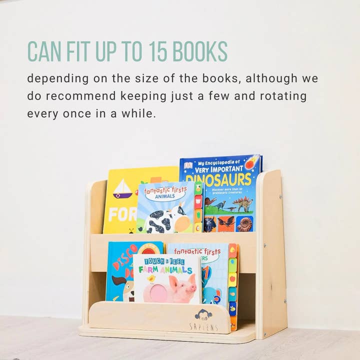 Sapiens Child – wholesale Bookcase – GUAVA - Montessori Bookshelf